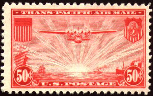 Image of Transpacific Airmail stamp, C22