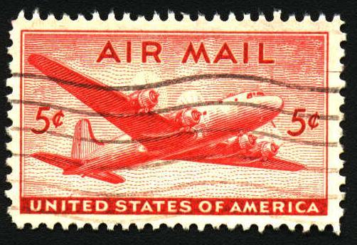Image of US airmail stamp, C32