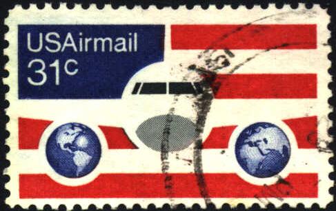 Image of Airmail stamp, C90
