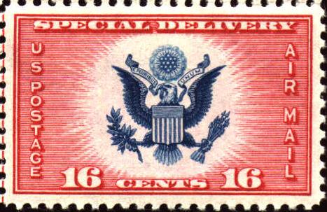 Image or picture of Special Delivery Airmail stamp ce2