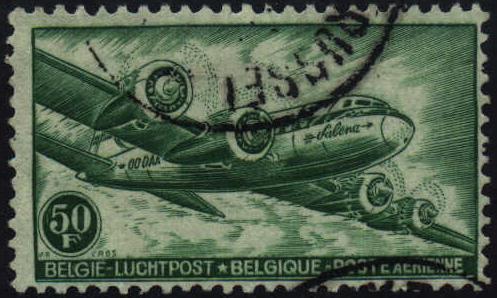Image of Belgium airmail stamp, C10
