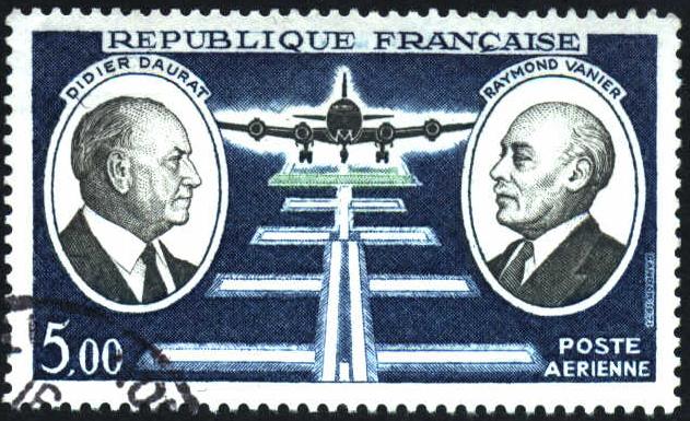 Image of 2 French aviation pioneers stamp, C45