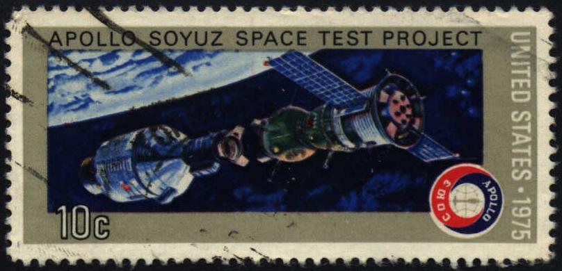 Image of the Apollo/Soyuz Test Project Skylab commemorative stamp, Scott Cat. No. 1570